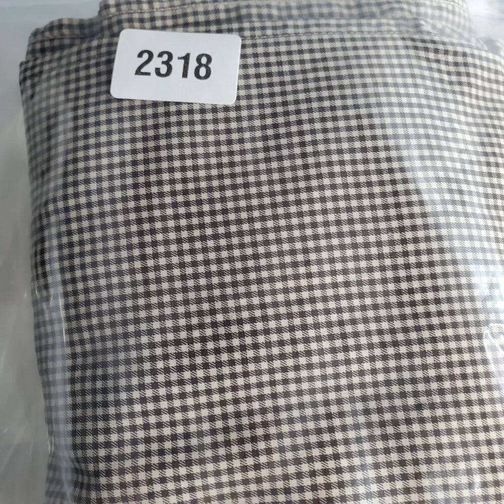 J. Crew Shirt Mens XL Gingham Stretch Button Up Long Sleeve Brown Check‎ Pocket